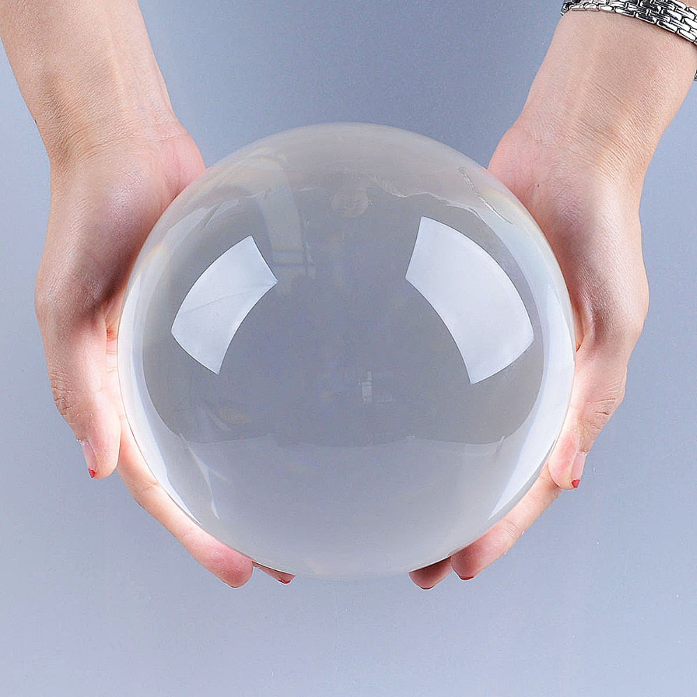 Clear Crystal Ball Sphere Fashion Table Decor - janceysfanceys