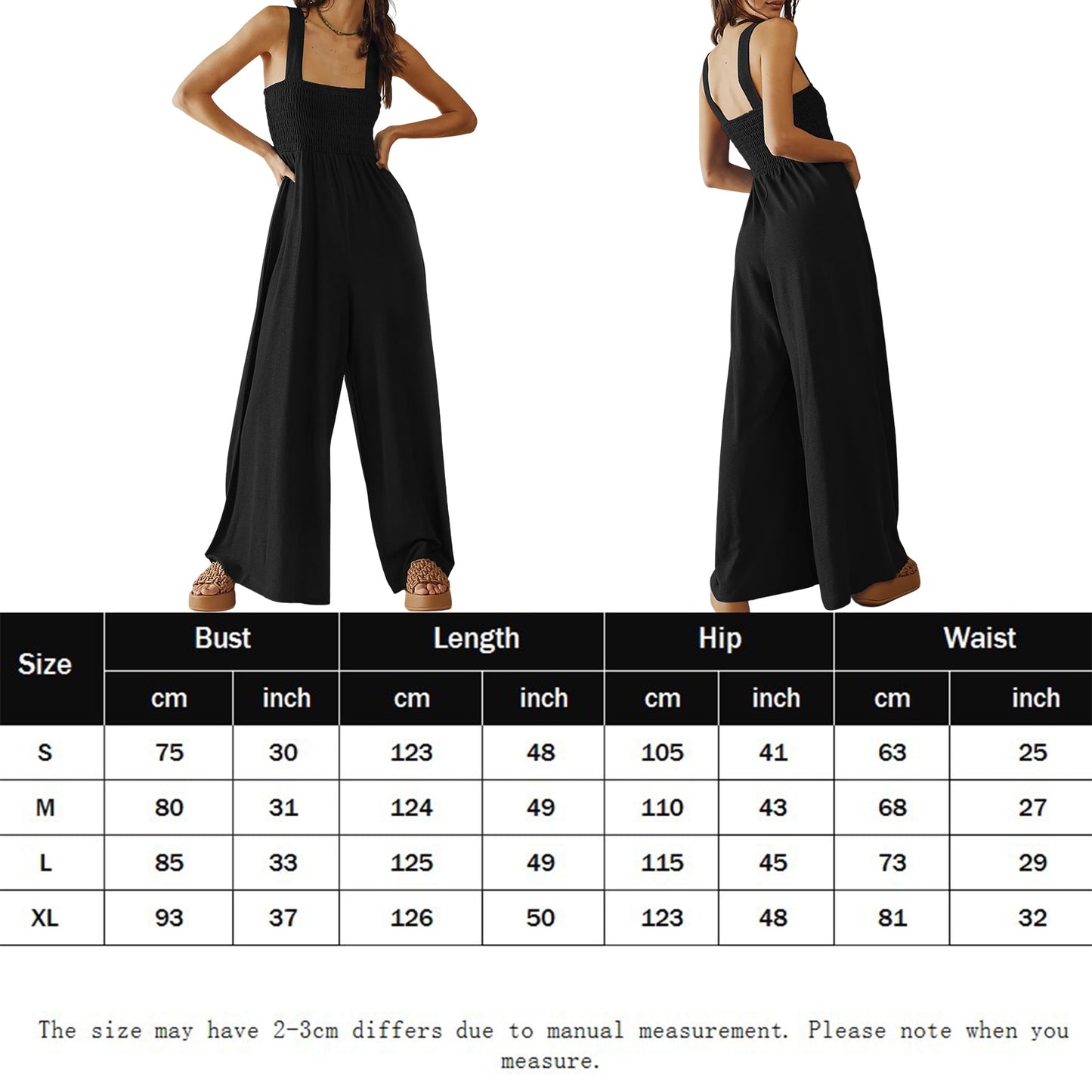 Fashion Women Summer Jumpsuits Wide Legs Sleeveless Rompers