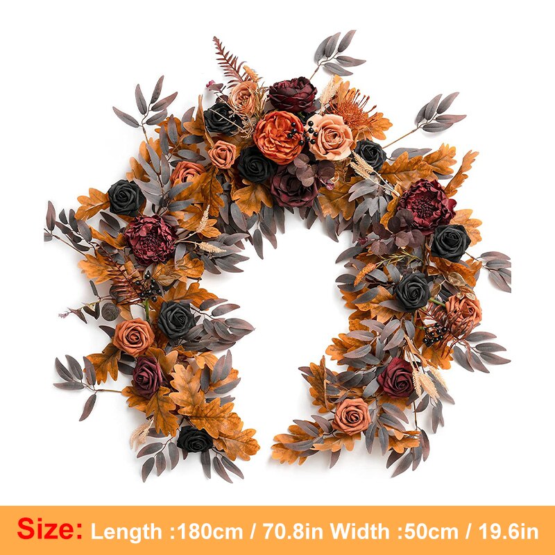 Artificial Maple Vine Leaves Autumn Decoration Hanging Garland