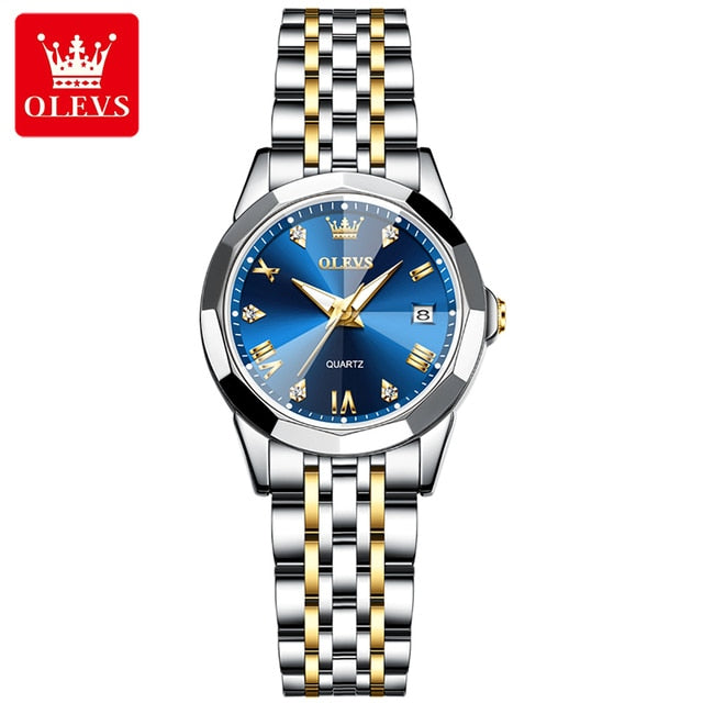 OLEVS Womens Watches Elegant Rhombus Original Quartz - janceysfanceys