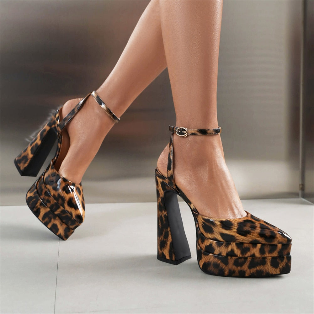 Ladies Ankle Strap Platform Sandals - janceysfanceys