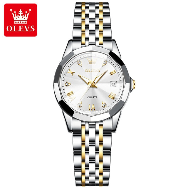 OLEVS Womens Watches Elegant Rhombus Original Quartz - janceysfanceys