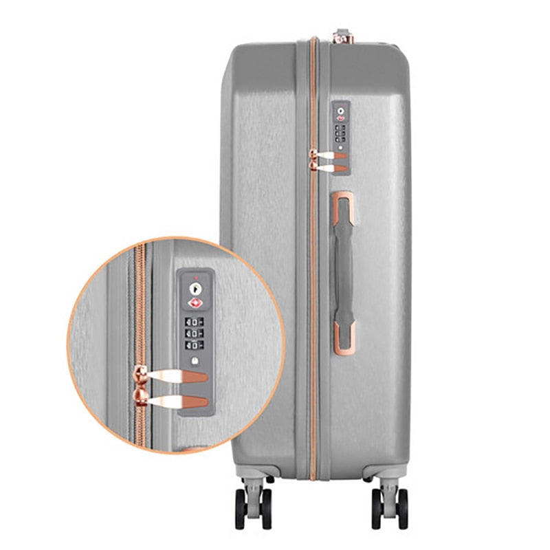 Travel Suitcases Brushed Luggage Case 3-piece