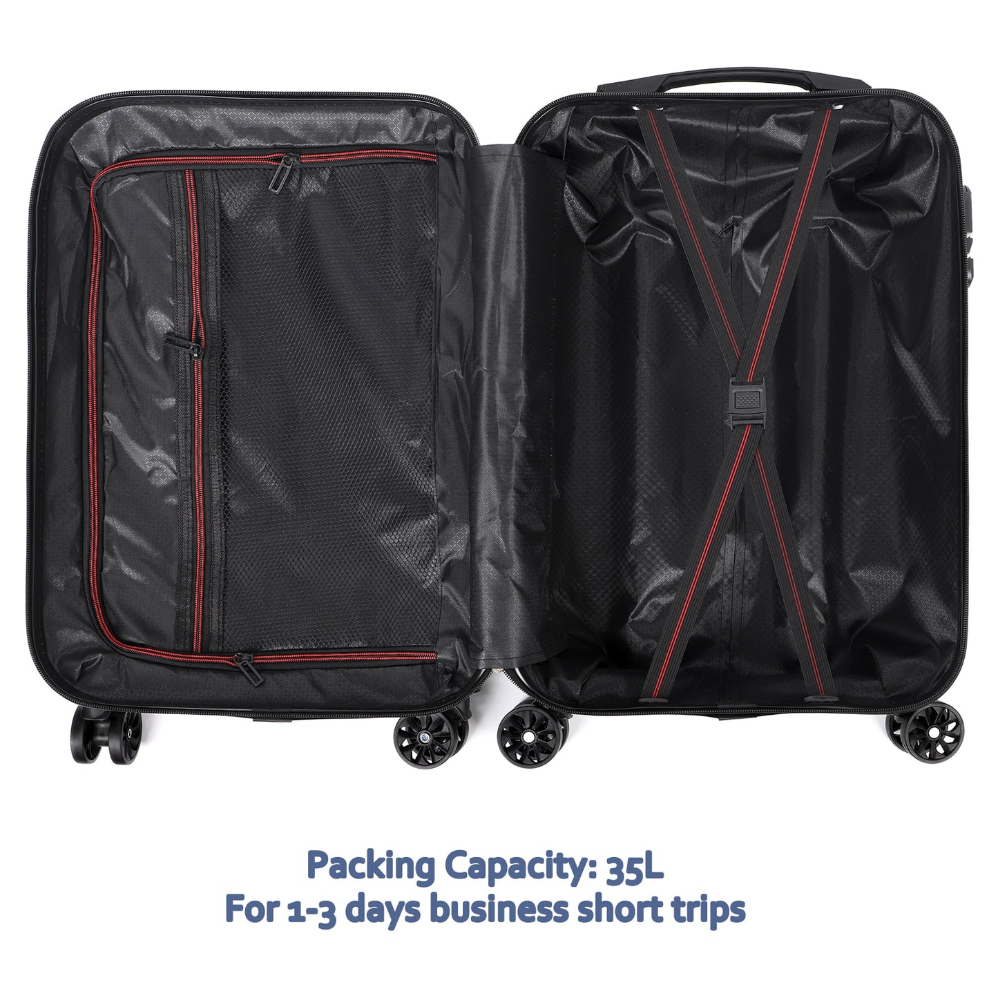 ABS 20-Inch Luggage Boarding Box Suitcase