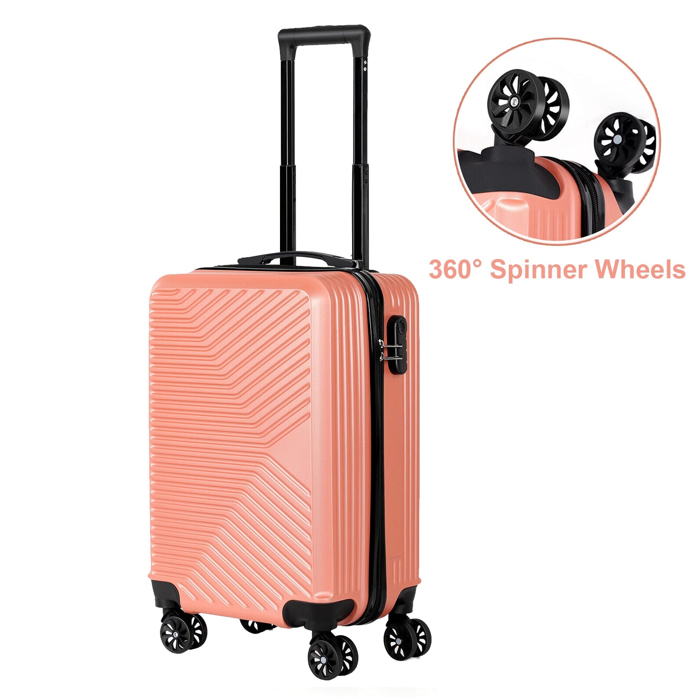 ABS 20-Inch Luggage Boarding Box Suitcase