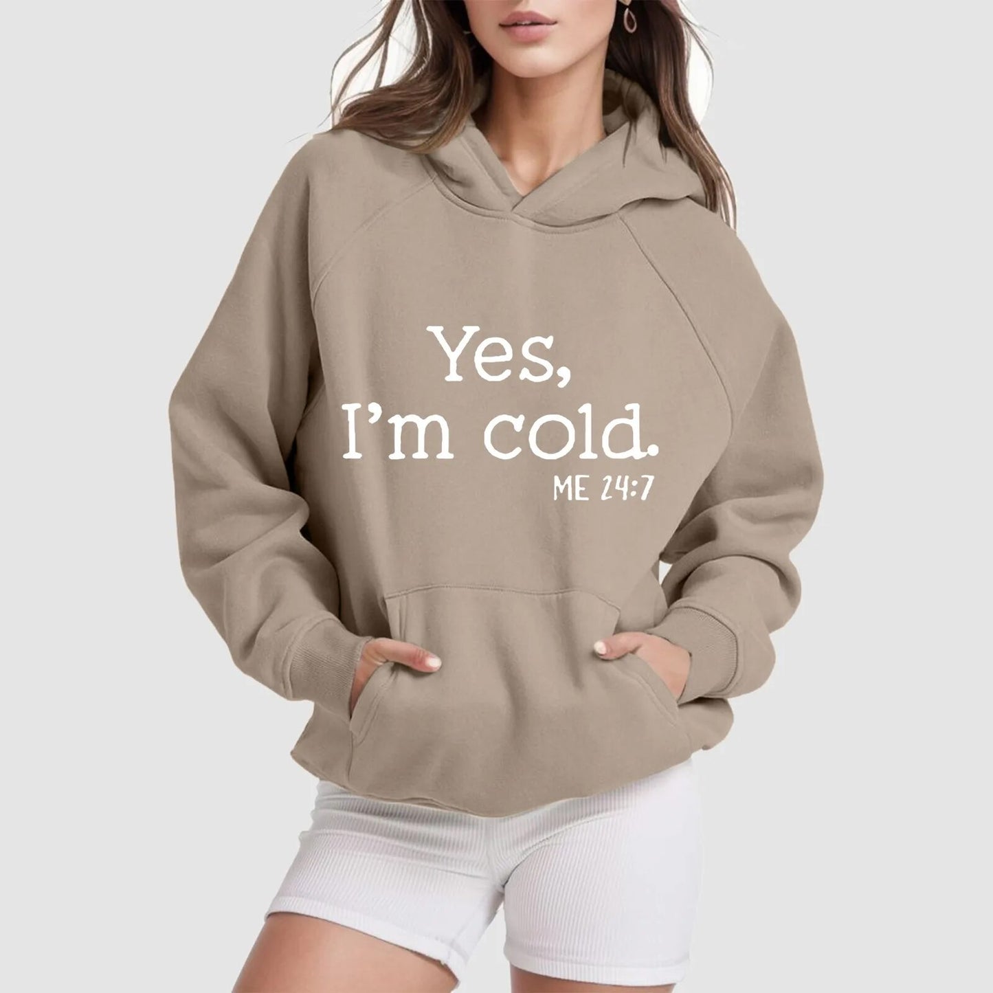 Women Casual Letter Print Hoodie