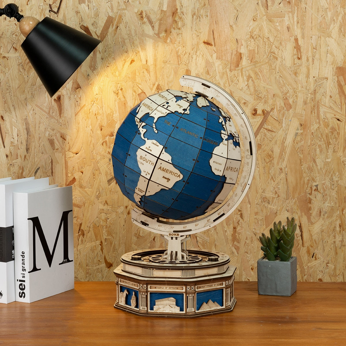 Robotime 3D Globe Wooden Puzzle 567pcs - janceysfanceys