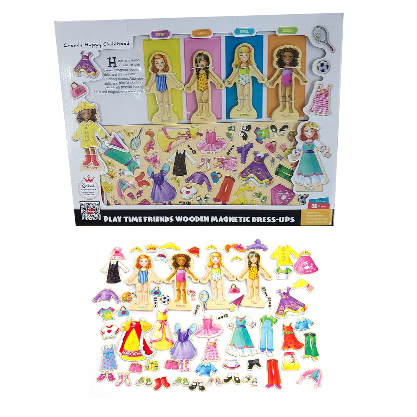 Magnetic Dressing Toys Princess Paper Dolls - janceysfanceys