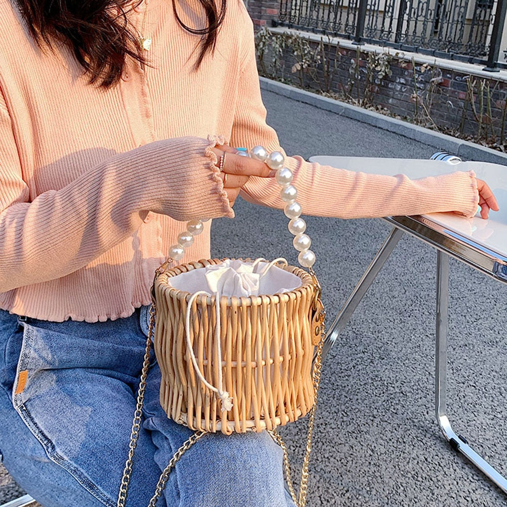 Straw Summer Bohemian Luxury Designer Handbag - janceysfanceys