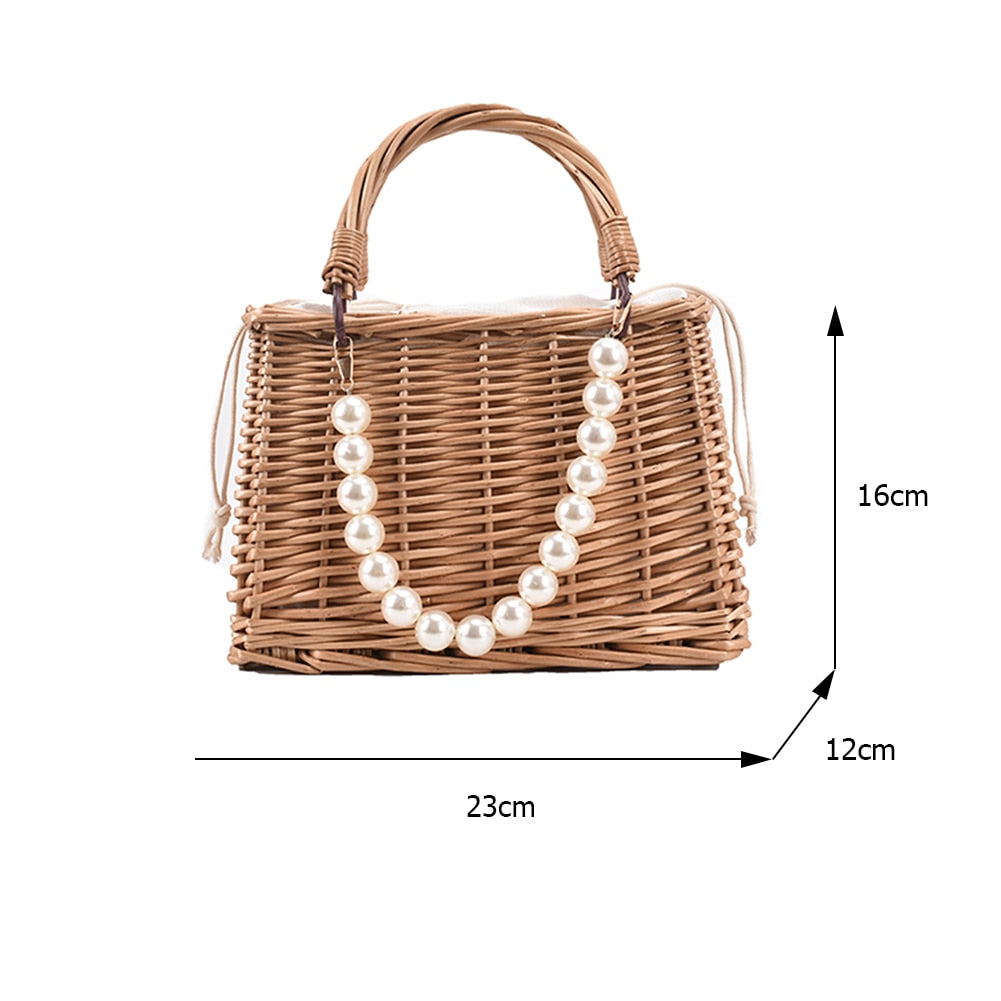 Straw Summer Bohemian Luxury Designer Handbag - janceysfanceys