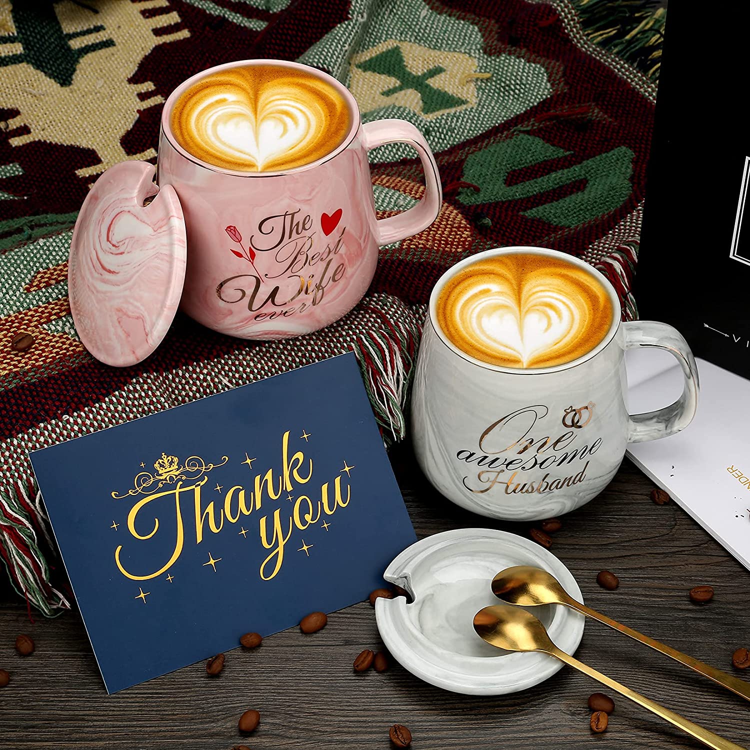 One Awesome Husband, Best Wife Ever Coffee Mugs Gift-Set - janceysfanceys