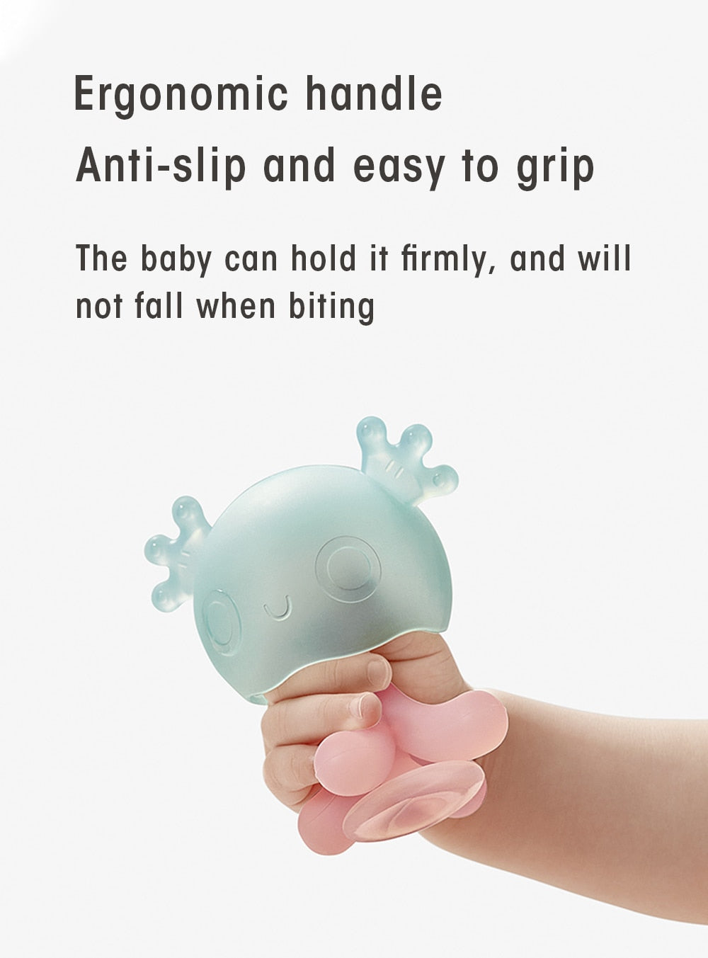 Babycare Baby Silicone Rattle Teether Jellyfish - janceysfanceys