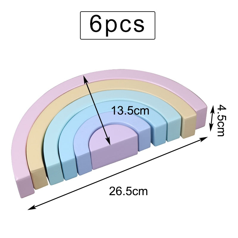 Baby Large Rainbow Stacker Stacking Waldorf Dolls - janceysfanceys