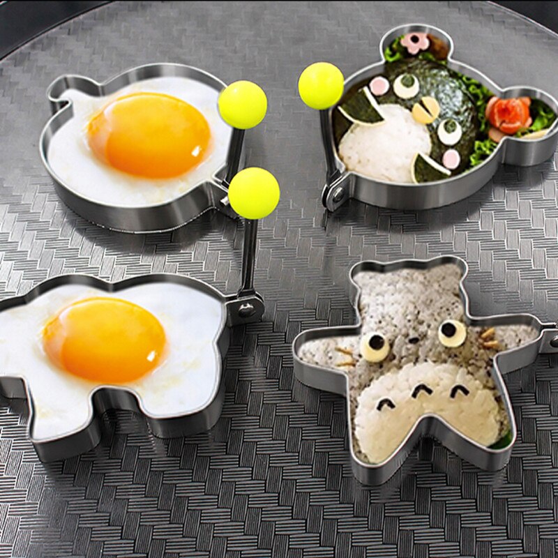 10Pcs/set Stainless Steel Egg Pancake Ring Omelet Mold - janceysfanceys