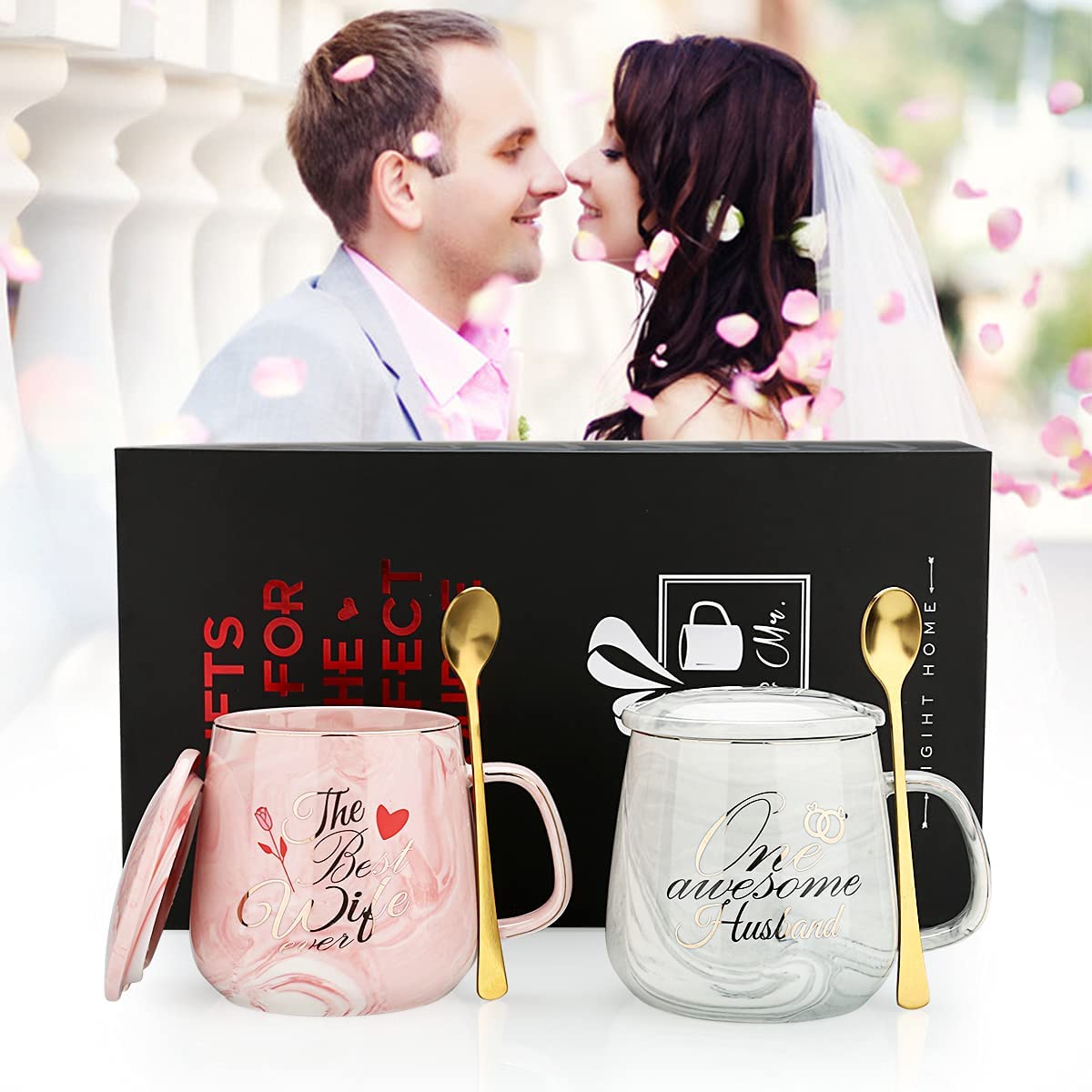 One Awesome Husband, Best Wife Ever Coffee Mugs Gift-Set - janceysfanceys