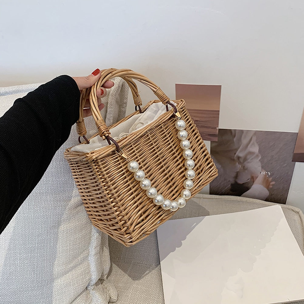 Straw Summer Bohemian Luxury Designer Handbag - janceysfanceys