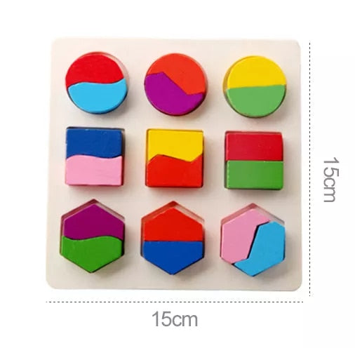 Wooden Puzzles Tangram Jigsaw Baby Educational Toys - janceysfanceys