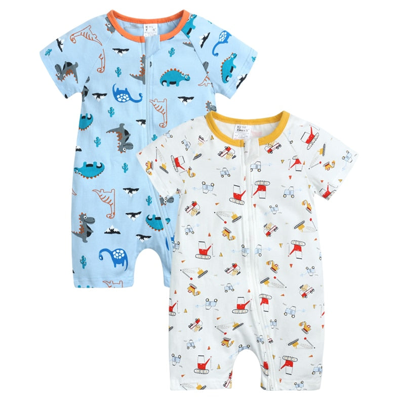 Infant Newborn Baby Boys Girls Cotton Romper - janceysfanceys