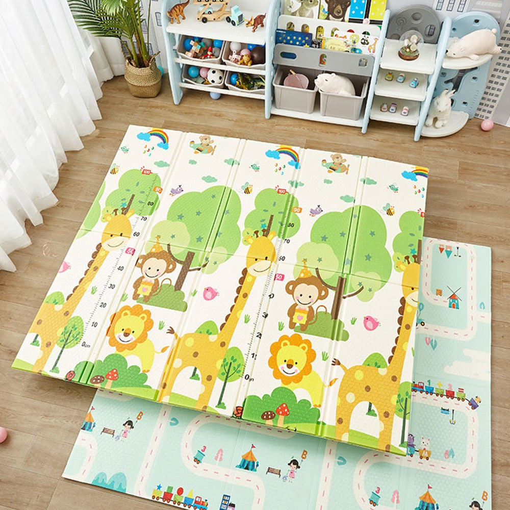 Foldable Cartoon Baby Play Mat - janceysfanceys