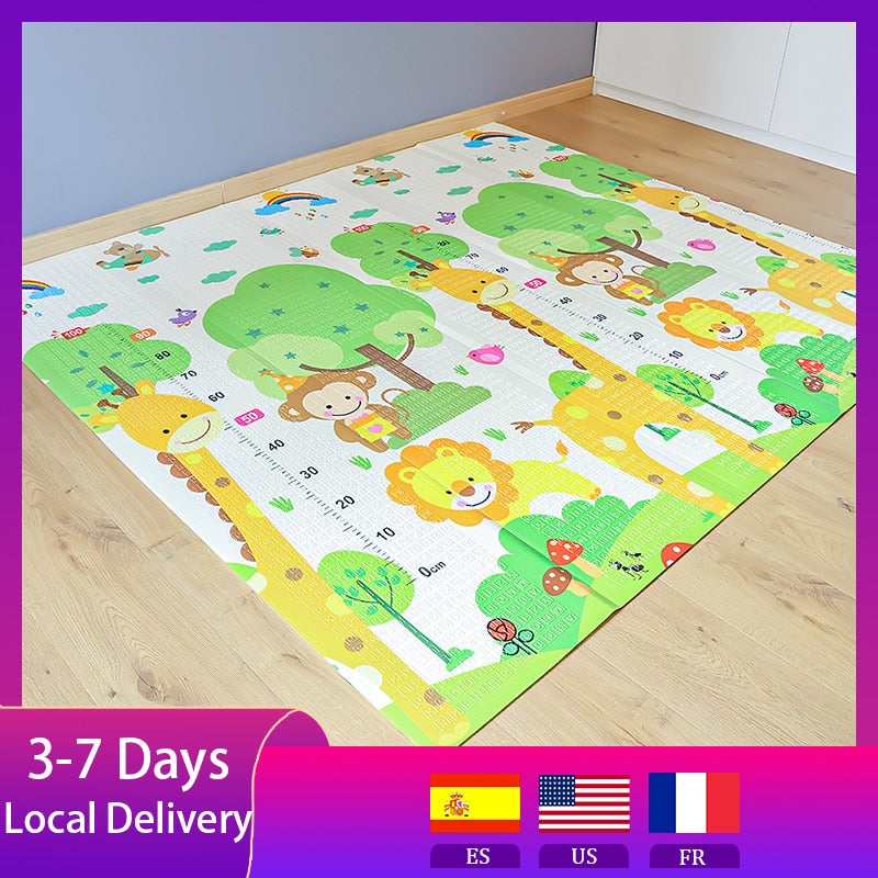 Foldable Cartoon Baby Play Mat - janceysfanceys