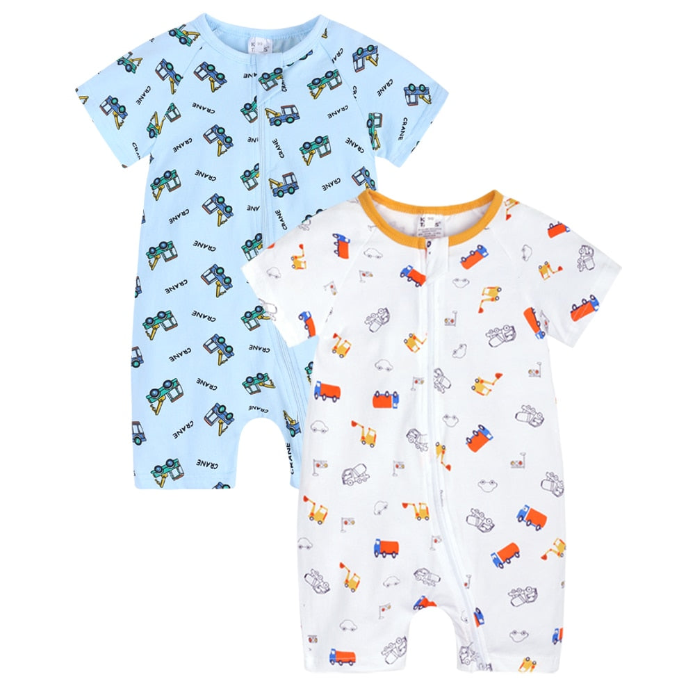 Infant Newborn Baby Boys Girls Cotton Romper - janceysfanceys