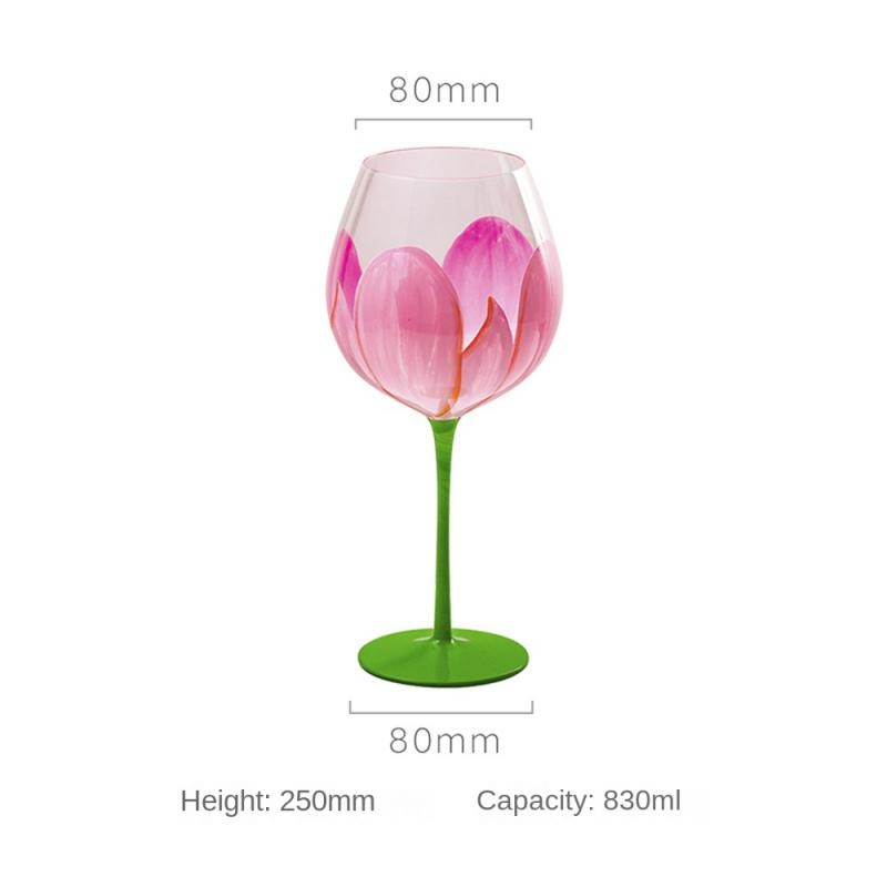 Nordic Wine Glasses Creative Medieval Tulip Flowers - janceysfanceys