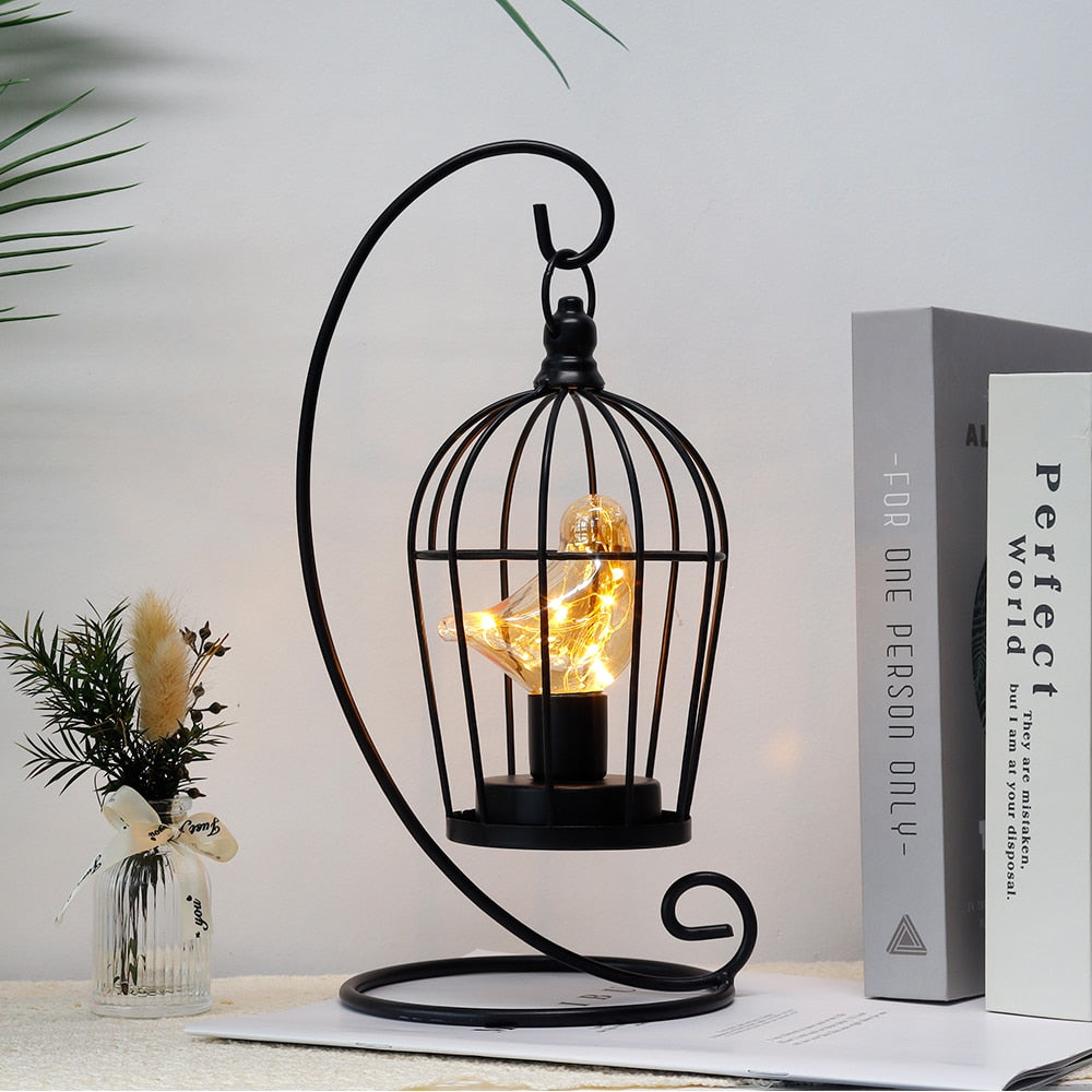 Birdcage Bulb Decorative Table Lamp - janceysfanceys