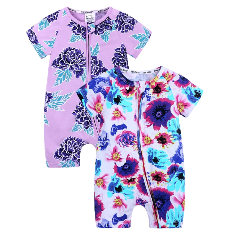 Infant Newborn Baby Boys Girls Cotton Romper - janceysfanceys