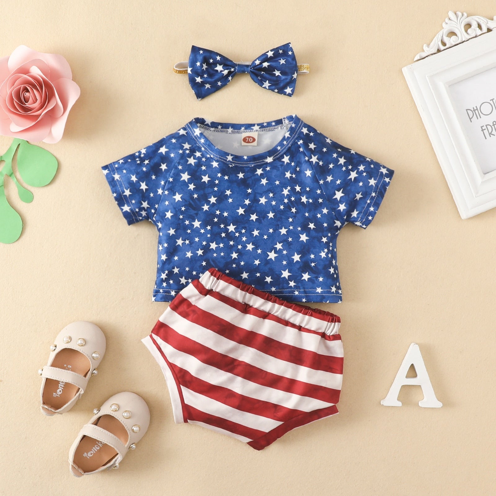 6M-5Y Independence Day Toddler Infant Kid Girls Clothes Set - janceysfanceys