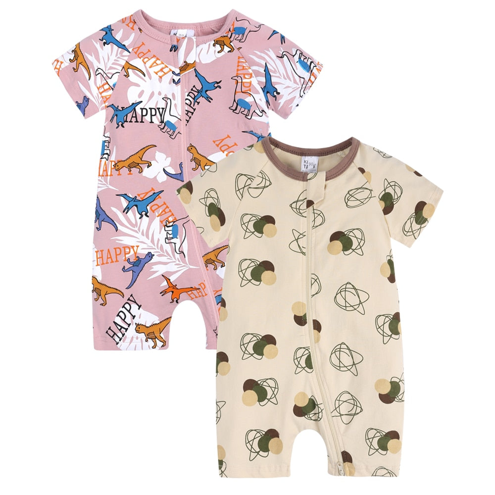 Infant Newborn Baby Boys Girls Cotton Romper - janceysfanceys