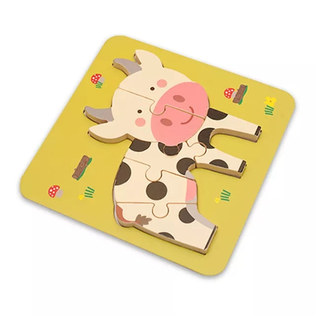 Quality Baby Wooden 3D Puzzle - janceysfanceys