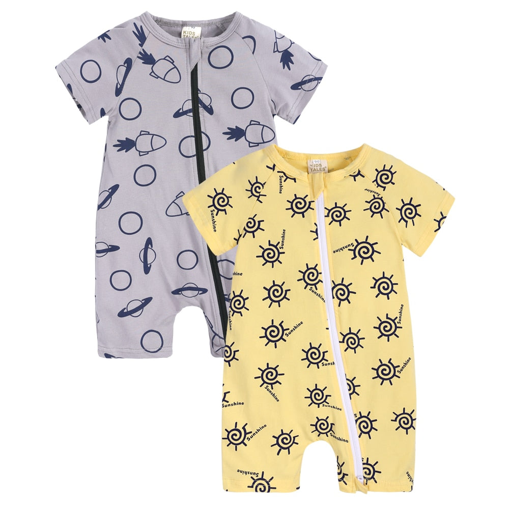 Infant Newborn Baby Boys Girls Cotton Romper - janceysfanceys