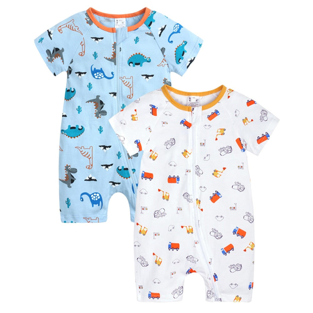 Infant Newborn Baby Boys Girls Cotton Romper - janceysfanceys