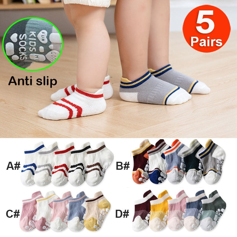 Toddlers Non-slip Anti Skid Ankle socks - janceysfanceys