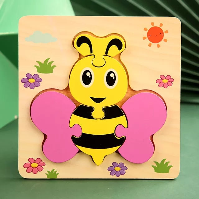 Quality Baby Wooden 3D Puzzle - janceysfanceys