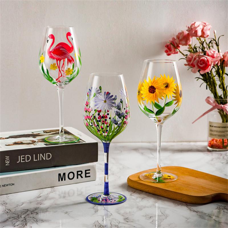 Nordic Wine Glasses Creative Medieval Tulip Flowers - janceysfanceys