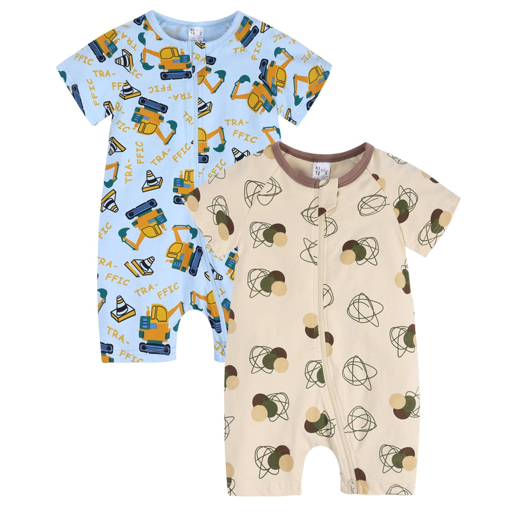 Infant Newborn Baby Boys Girls Cotton Romper - janceysfanceys