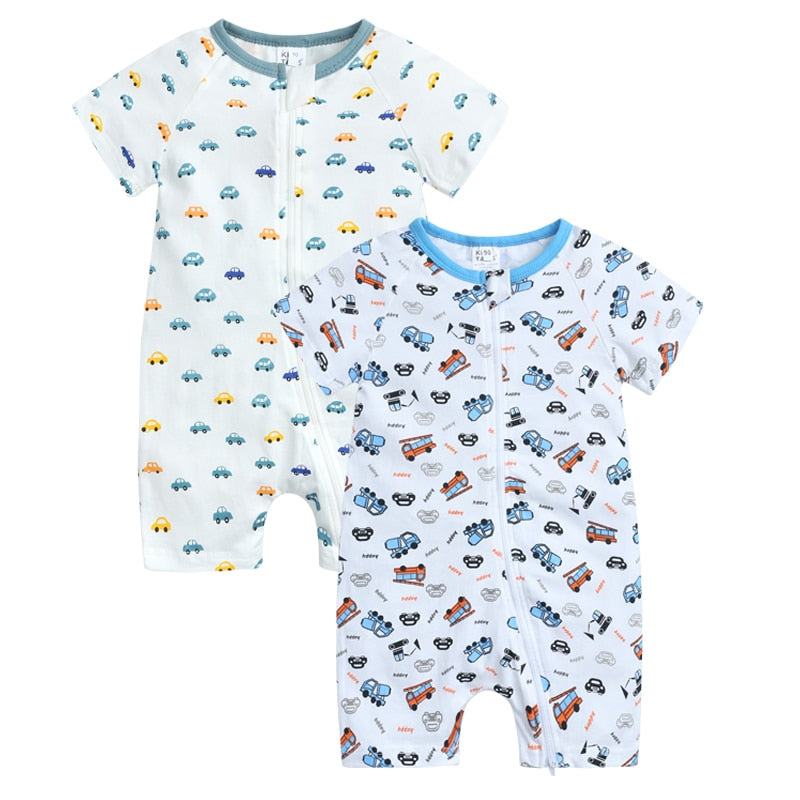 Infant Newborn Baby Boys Girls Cotton Romper - janceysfanceys