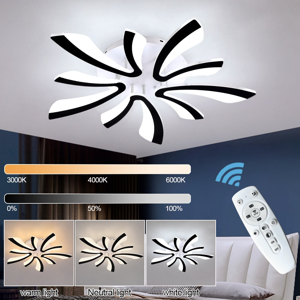 Modern Led Acrylic Ceiling Light Fixture - janceysfanceys