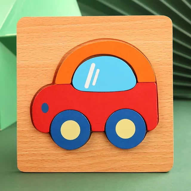 Quality Baby Wooden 3D Puzzle - janceysfanceys