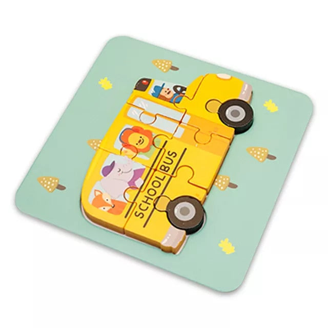 Quality Baby Wooden 3D Puzzle - janceysfanceys