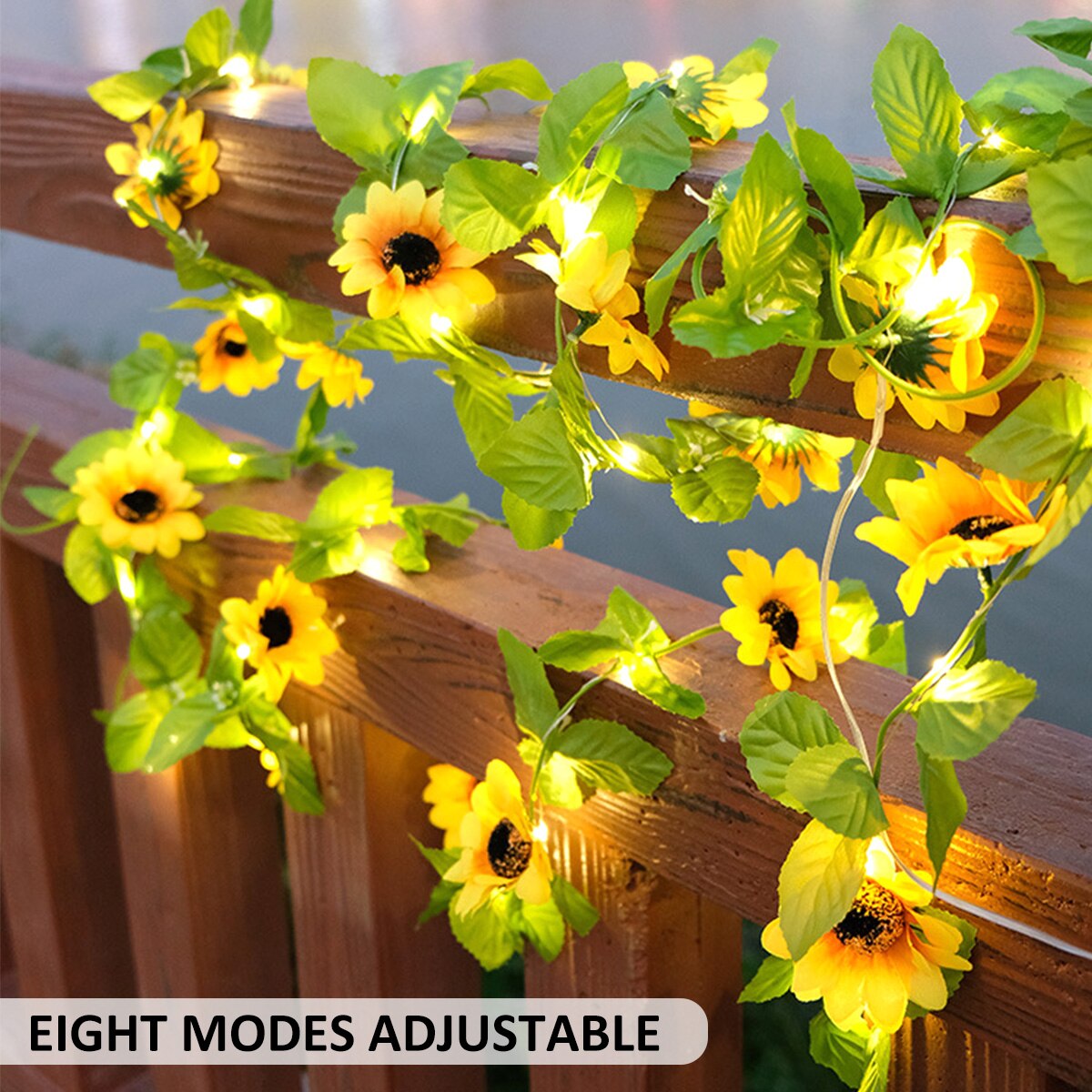 Simulation Sunflower Solar String Lights Garden Decoration - janceysfanceys