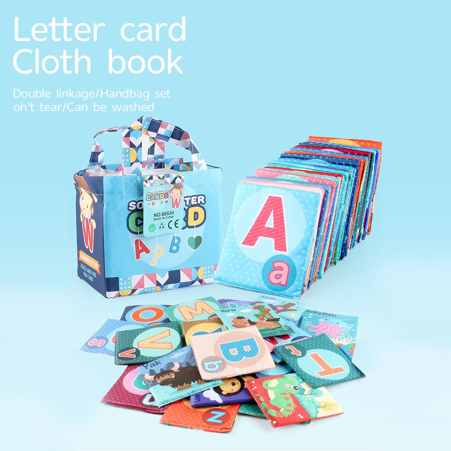 Child Soft Alphabet Cards Toys 26 Letters - janceysfanceys