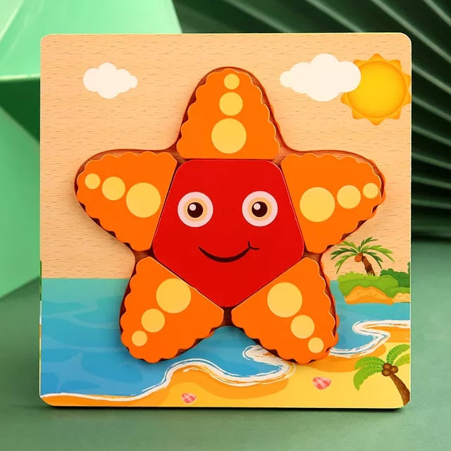 Quality Baby Wooden 3D Puzzle - janceysfanceys