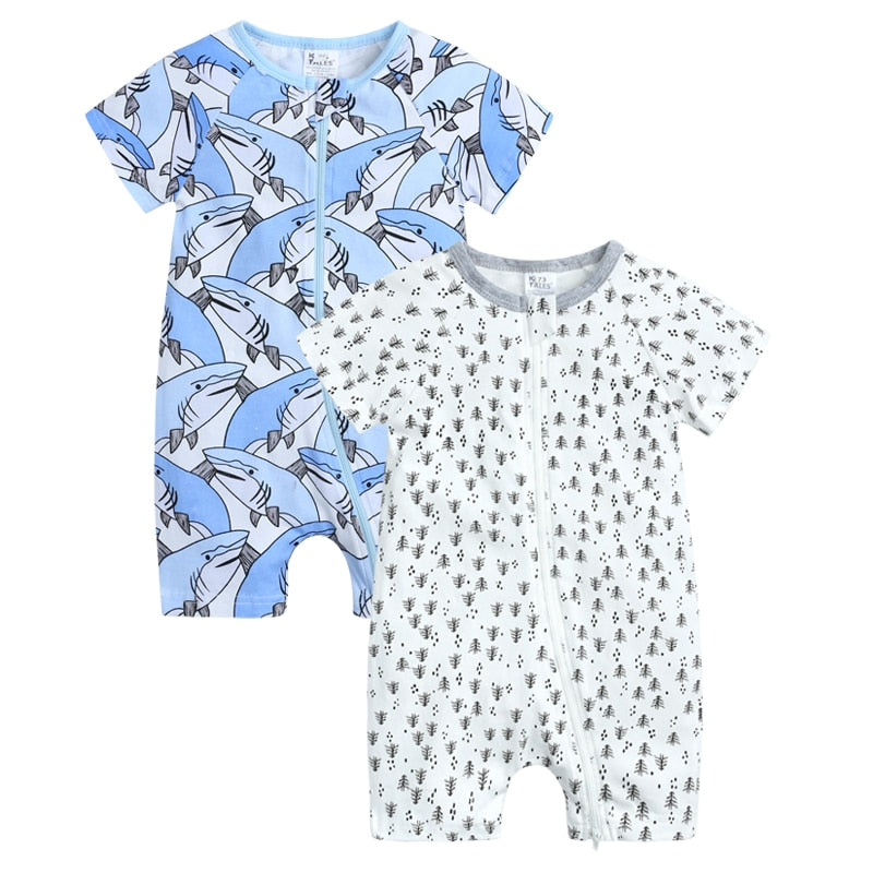 Infant Newborn Baby Boys Girls Cotton Romper - janceysfanceys