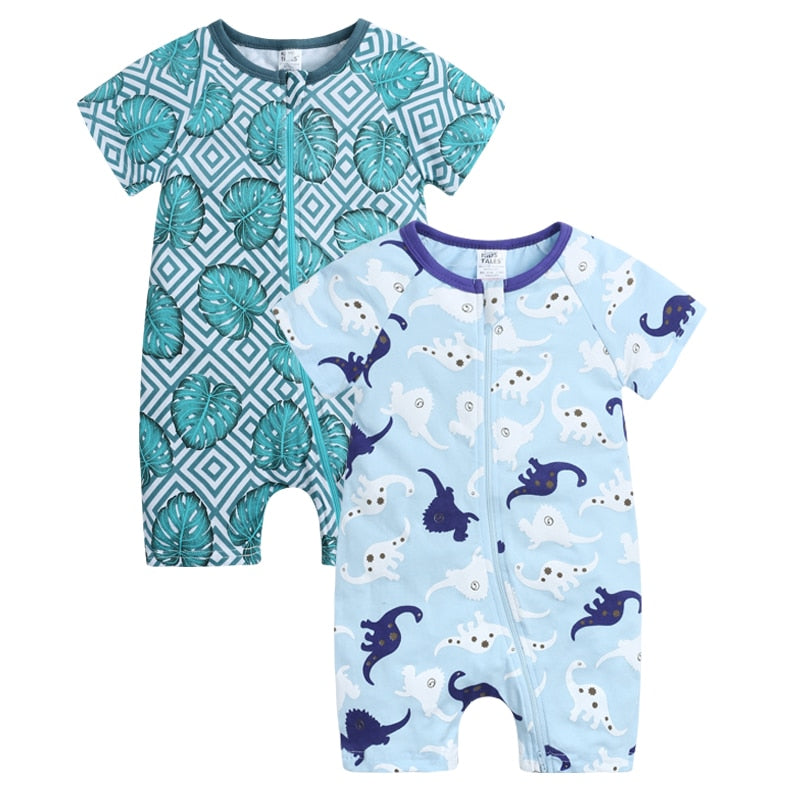 Infant Newborn Baby Boys Girls Cotton Romper - janceysfanceys