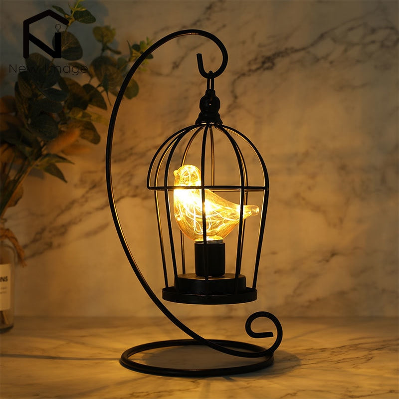 Birdcage Bulb Decorative Table Lamp - janceysfanceys