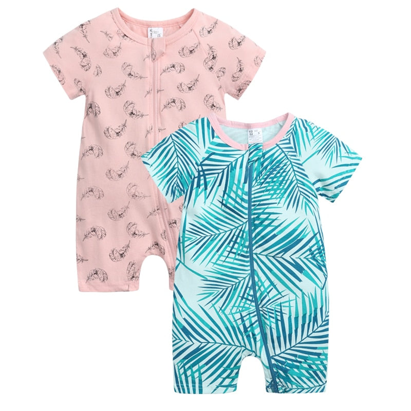 Infant Newborn Baby Boys Girls Cotton Romper - janceysfanceys