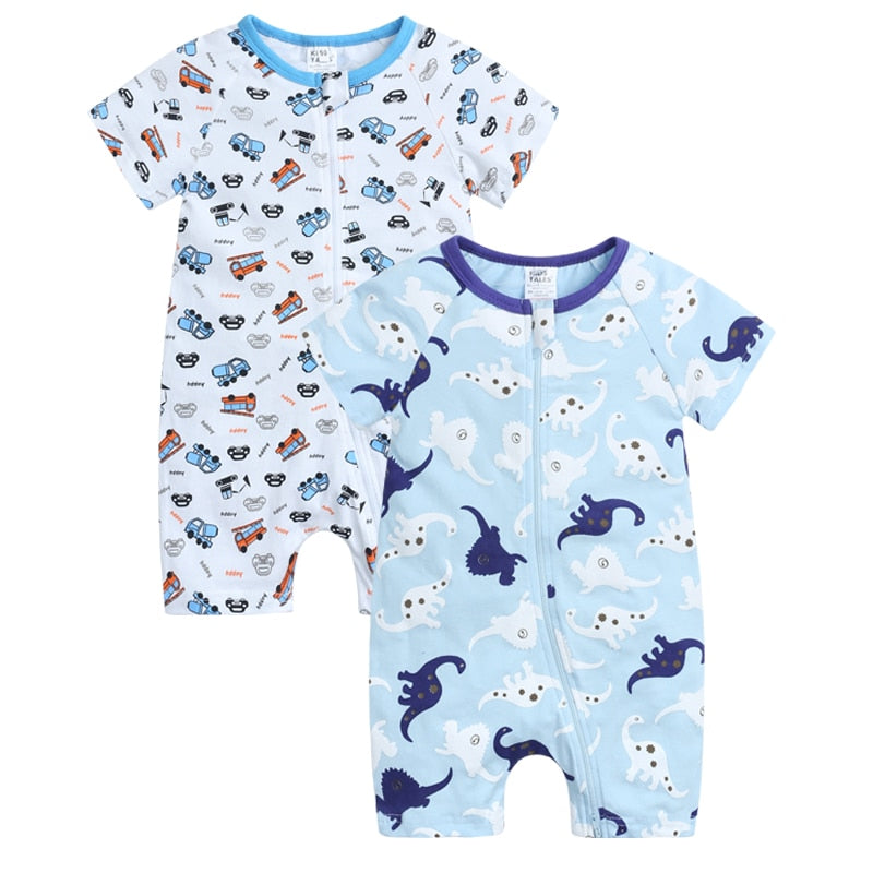 Infant Newborn Baby Boys Girls Cotton Romper - janceysfanceys