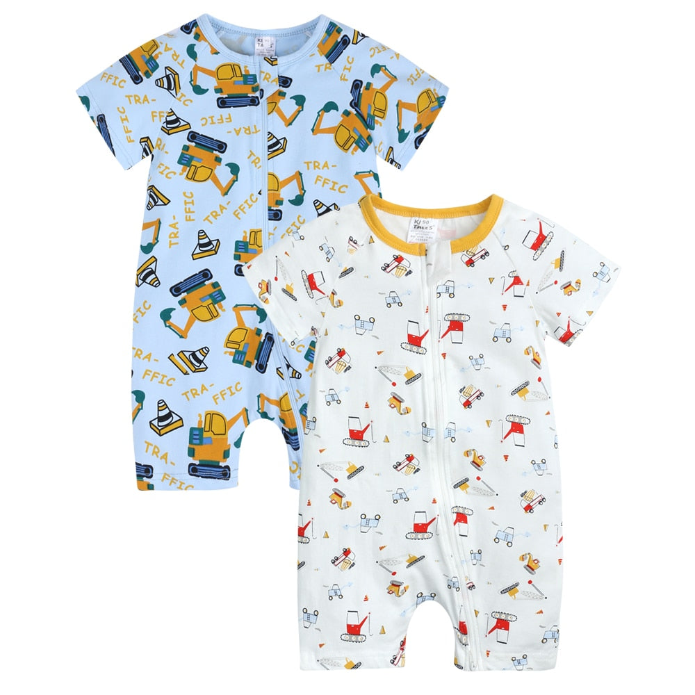 Infant Newborn Baby Boys Girls Cotton Romper - janceysfanceys